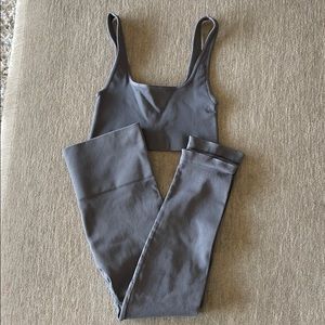 Morgan Stewart Sport ribbed charcoal set